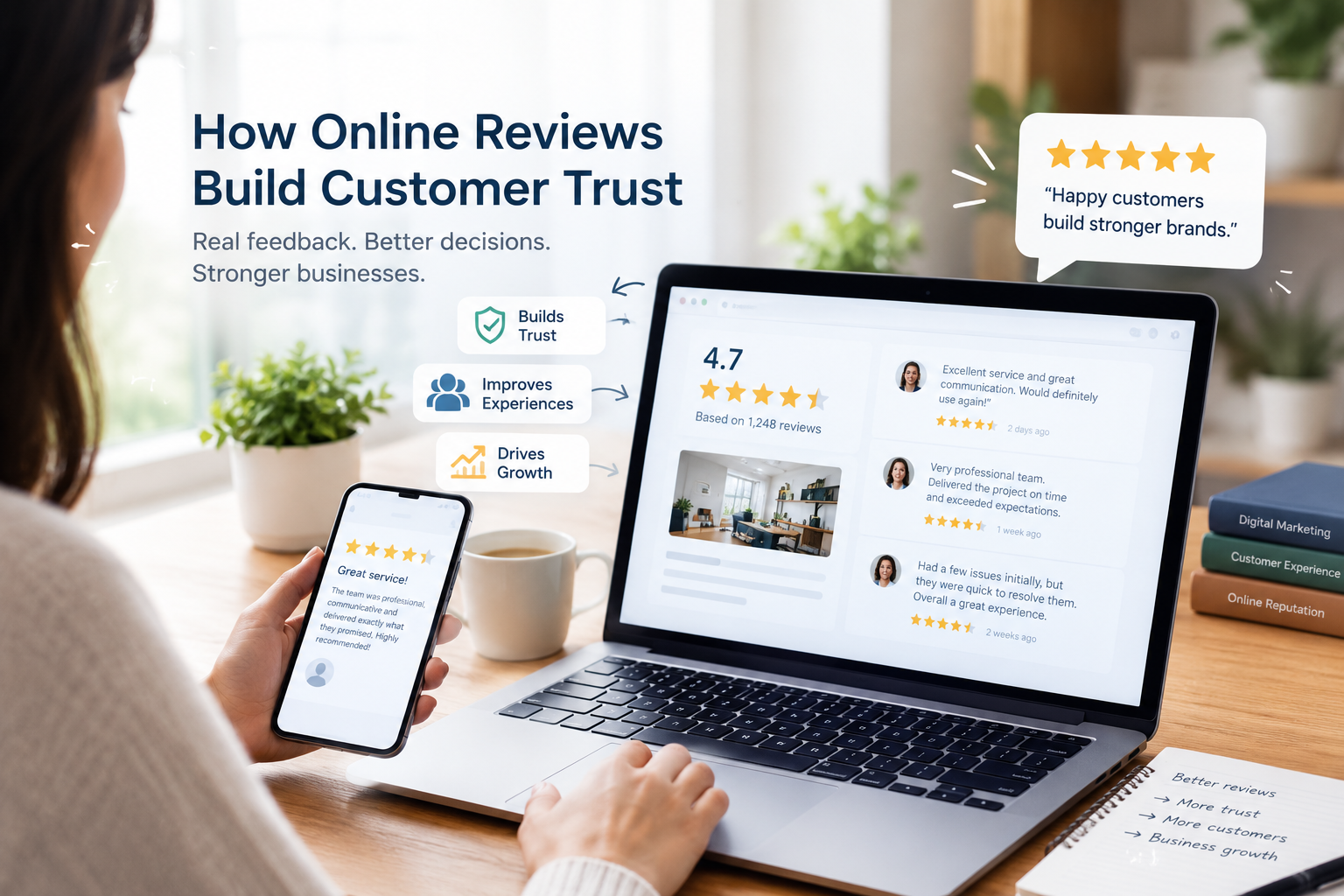 How Customer Reviews Help Businesses Build Trust in a Digital-First World