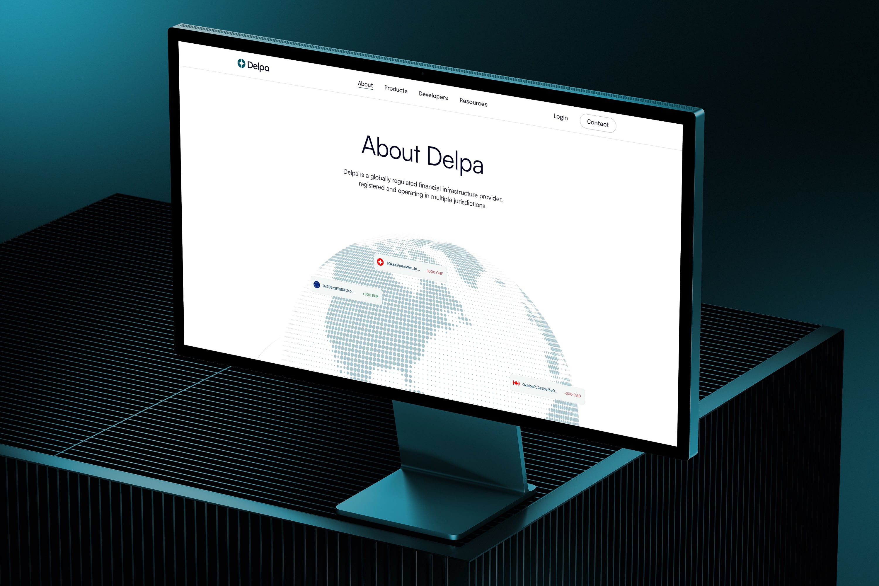 Web design for Delpa