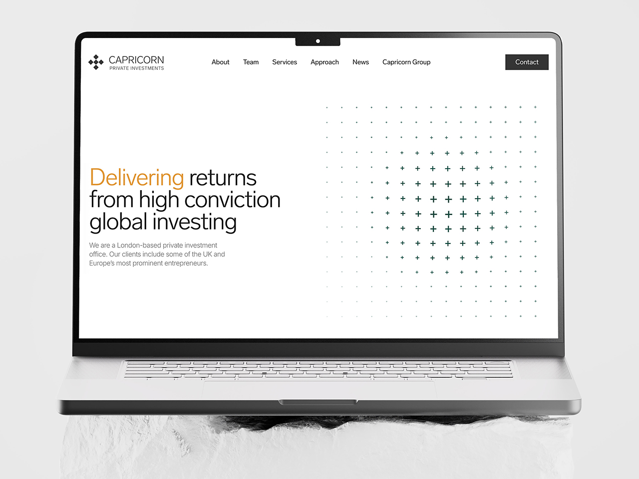 Web design for Capricorn Private Investments
