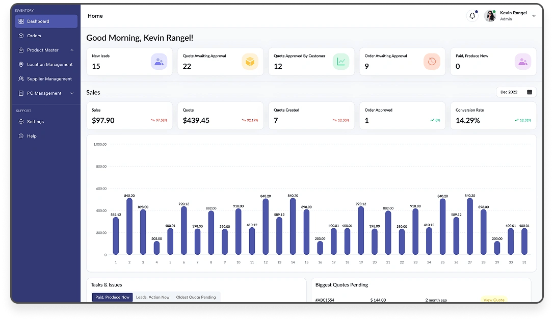 Custom Order Management System